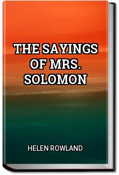 The Sayings of Mrs. Solomon | Helen Rowland