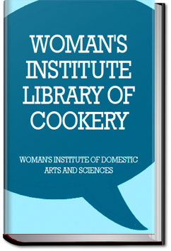 Woman's Institute Library of Cookery Essentials of Cookery | Woman's Institute of Domestic Arts and Sciences